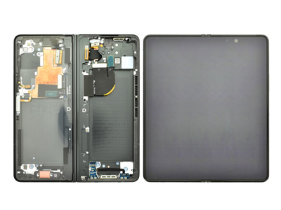 Samsung SM-F946 Galaxy Z Fold5 - Lcd + Touch Screen + Frame + Side Keys Gray