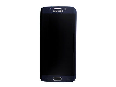 Samsung SM-G925 Galaxy S6 Edge - Lcd + Touchscreen + Frame + Tasto Home Completo Nero