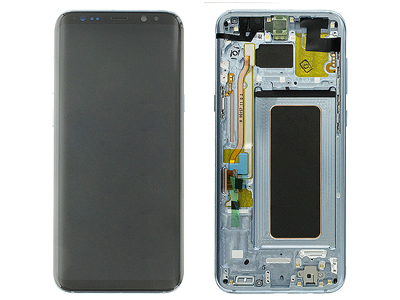 Samsung SM-G955 Galaxy S8+ - Lcd + Touchscreen + Altoparlante + Tasti Laterali Light Blue