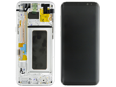 Samsung SM-G955 Galaxy S8+ - Lcd + Touchscreen + Altoparlante + Tasti Laterali Silver