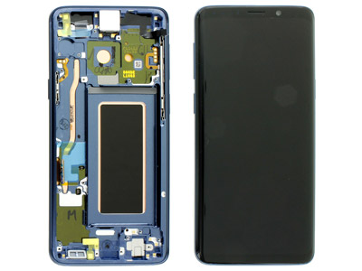 Samsung SM-G960 Galaxy S9 - Lcd + Touchscreen + Altoparlante + Tasti Laterali Coral Blue