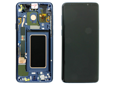 Samsung SM-G965 Galaxy S9 + - Lcd + Touchscreen + Altoparlante + Tasti Laterali Coral Blue