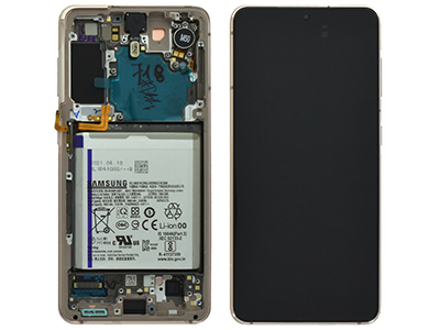 Samsung SM-G991 Galaxy S21 5G - Lcd + Touchscreen + Batteria + Tasti Laterali Phantom Violet