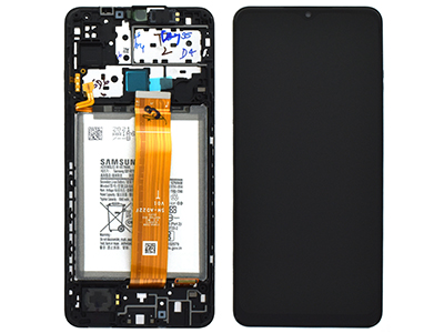Samsung SM-M127 Galaxy M12 - Lcd + Touchscreen + Frame + Batteria + Suoneria + Altoparlante Black