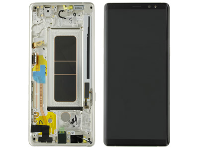 Samsung SM-N950 Galaxy Note 8 Dual-Sim - Lcd + Touchscreen + Frame + Altoparlante Vers. Oro