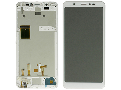 Wiko Y60 - Lcd + Touchscreen + Frame Bianco