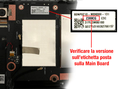 Asus ZenPad 10 Vers. Z300CXG - Lcd + Touchscreen + Frame Bianco ***CONTATTARCI PER VERIFICA VERSIONE***