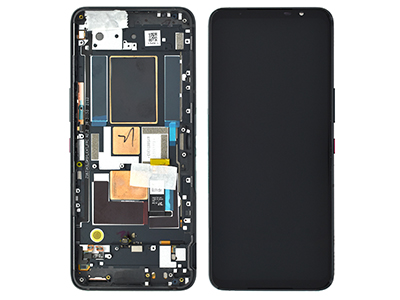 Asus ROG Phone 5s Vers. ZS676KS - Lcd + Touchscreen + Frame + Tasti Laterali Black **Contattarci per info tecniche**