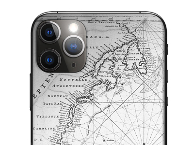 Samsung SM-A426 Galaxy A42 5G - Pellicole BACKSKIN per plotter EasyFit Mappa Argento/Nero