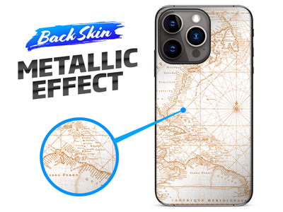 Apple iPhone 11 Pro - Pellicole BACKSKIN per plotter EasyFit Mappa Argento/Oro