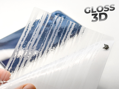 Realme Realme 7 5G - Pellicole BACKSKIN per plotter Easyfit Gloss 3D Esagono Trasparente