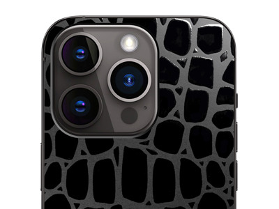 Apple iPhone 14 Pro - Pellicole BACKSKIN per plotter Easyfit Gloss 3D Coccodrillo Trasparente