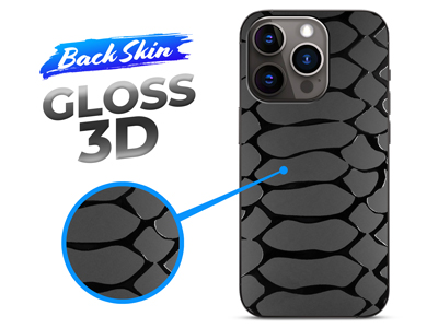 Apple iPhone 14 Pro - Pellicole BACKSKIN per plotter Easyfit Gloss 3D Pitone Trasparente