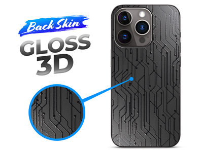 Nokia 535 Lumia - BACKSKIN films for Easyfit plotters Gloss 3D Circuit Transparent