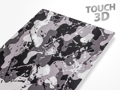 Apple iPhone 15 Pro Max - Pellicole BACKSKIN per plotter Easyfit Touch 3D Splash Militare Grigio