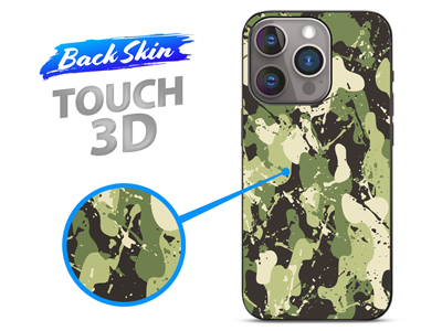 Apple iPhone 15 Pro Max - Pellicole BACKSKIN per plotter Easyfit Touch 3D Splash Militare Verde