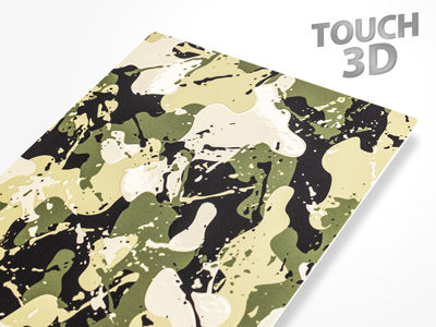 Apple iPhone 15 Pro Max - Pellicole BACKSKIN per plotter Easyfit Touch 3D Splash Militare Verde