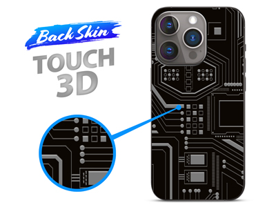 Apple iPhone 15 Pro Max - BACKSKIN films for Easyfit plotters Touch 3D Circuit Black