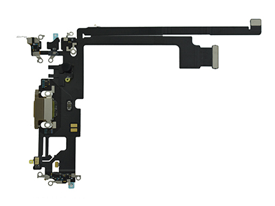 Apple iPhone 12 Pro Max - Flat cable + Connettore Ricarica + Microfono Oro  No Logo