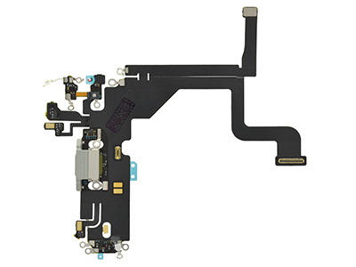 Apple iPhone 13 Pro - Flat cable + Connettore Ricarica + Microfono White No Logo