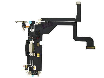 Apple iPhone 13 Pro - Flat cable + Connettore Ricarica + Microfono Black No Logo