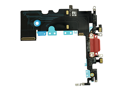 Apple iPhone SE 2022 - Flat cable + Connettore Ricarica + Microfono Rosso  No Logo