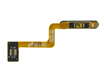 Samsung SM-F700 Galaxy Z Flip - Flat cable + Tasto Lettore Impronta Viola