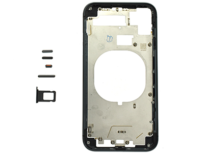 Apple iPhone 11 - Frame in metallo +Tasti Laterali + Sportellino Sim Nero