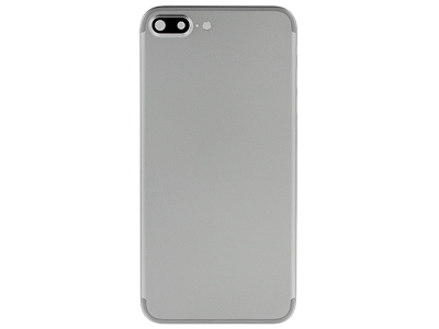 Apple iPhone 7 Plus - Frame in metallo +Tasti Laterali + Sportellino Sim +Vetrino Camera NO LOGO colore Bianco
