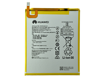 Huawei Media Pad M3 8.4'' LTE - HB2899C0ECW-C Batteria 4980 mAh Li-Ion **Bulk**