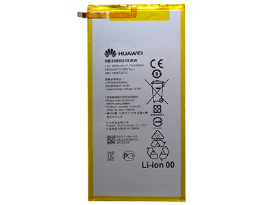 Huawei Media Pad M3 Lite 8 Wifi - HB3080G1EBW Batteria 4650 mAh Li-Ion **Bulk**