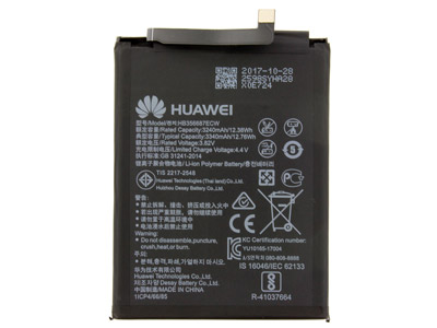 Huawei P Smart+ - HB356687ECW Batteria 3340 mAh Li-Ion **Bulk**