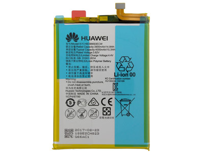 Huawei Mate 8 - HB396693ECW Batteria 4000 mAh Li-Ion **Bulk**