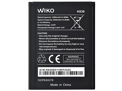 Wiko Y82 - 3650 mAh Battery **Bulk**