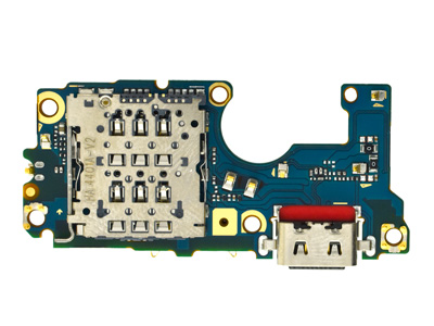 Motorola Moto G85 5G - Sub Board + Plug In + Microphone + Sim Card Reader