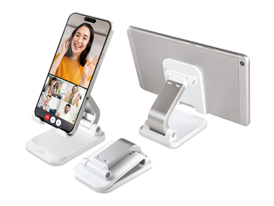 Apple iPhone Xr - Desktop holder for Smartphone and Tablet EasyDesk White