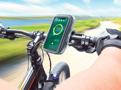 Alcatel Pixi 4  5.0'' Vers. 3G - Universal Waterproof Bike Holder Black
