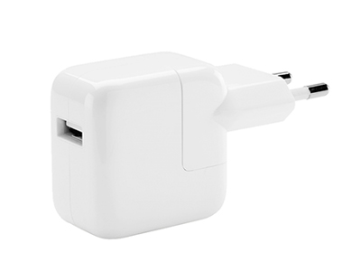 Apple iPad 6a Generazione Model n: A1893-A1954 - MGN03ZM/A USB Charger 12W 2.1A 100-240V / 50-60Hz **No cavo USB**