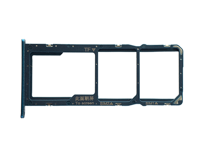 Huawei Honor 9X Lite - Sportello Dual Sim card/SD Card + Alloggio Emerald Green