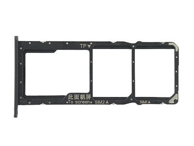 Huawei Honor View 10 Lite - Sportello Dual Sim card/SD Card + Alloggio Nero