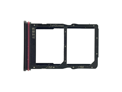 Huawei P40 Lite 5G - Sportello Sim card/NM Card + Alloggio Nero