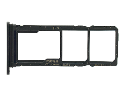 Huawei P40 Lite E - Sportello Dual Sim card/SD Card + Alloggio Nero