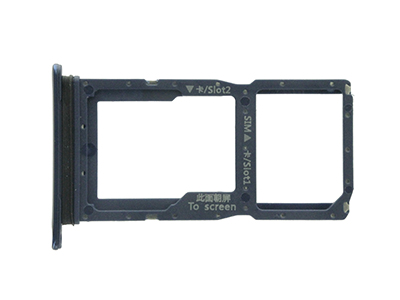 Huawei P Smart Z - Sportello Dual Sim card/SD Card + Alloggio Blu