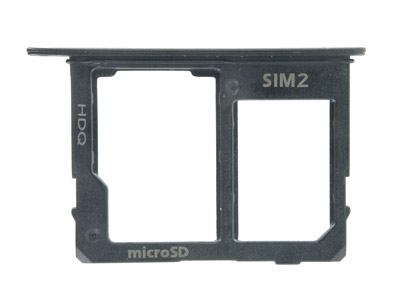 Samsung SM-A600 Galaxy A6 - Sportello Sim card 2/SD Card + Alloggio Nero