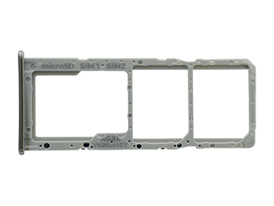 Samsung SM-A715 Galaxy A71 - Sportello Dual Sim card/SD Card + Alloggio Silver