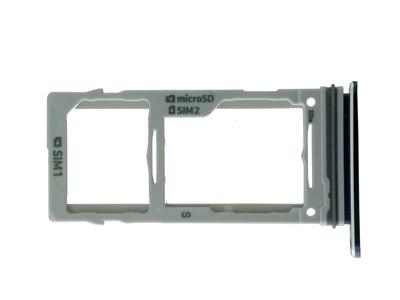 Samsung SM-G965 Galaxy S9 + - Sportello Dual-Sim card + Alloggio Coral Blu