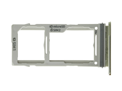 Samsung SM-G970 Galaxy S10e - Sportello Dual Sim card/SD Card + Alloggio Giallo