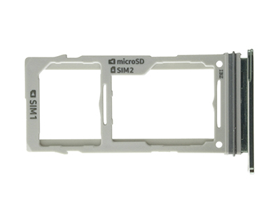 Samsung SM-G970 Galaxy S10e - Sportello Dual Sim card/SD Card + Alloggio Verde