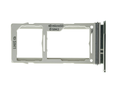Samsung SM-G975 Galaxy S10+ - Sportello Dual Sim card/SD Card + Alloggio Verde
