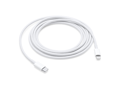 Apple iPad 4 Display Retina Model n: A1458-A1459-A1460 - MQGH2ZM/A Usb Type-C to Lightning Data Cable Bianco 2m.